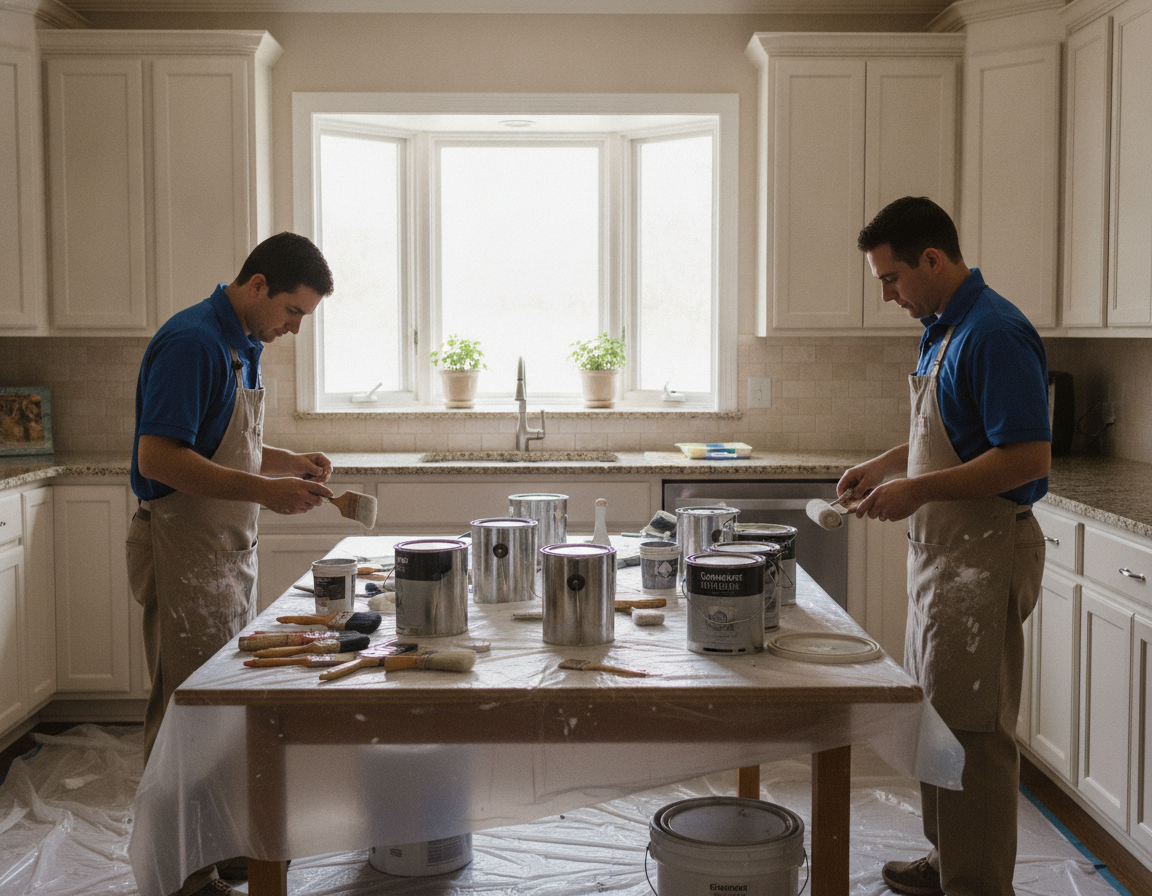 How Long Does a Project With Kitchen Cabinet Painters Oakwood OH Take?